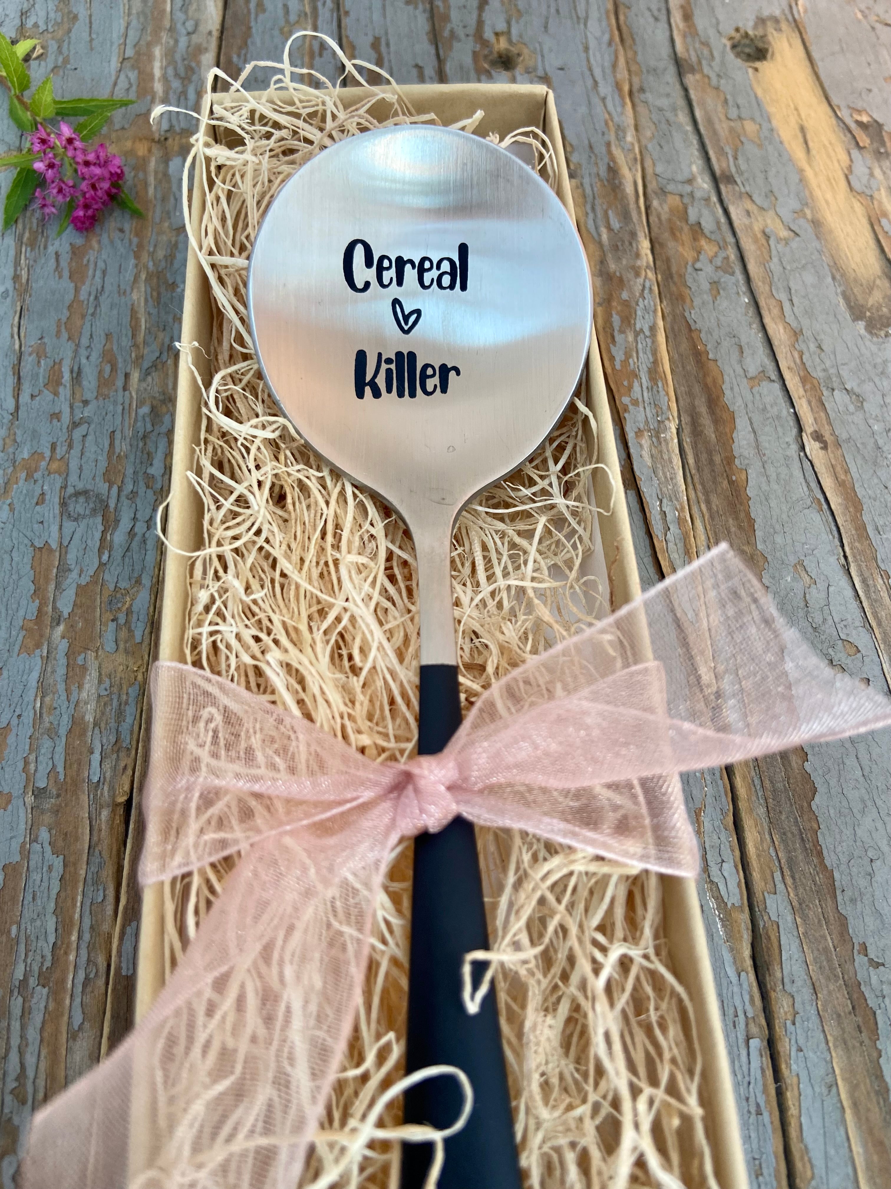 "Cereal Killer" Engraved Spoon