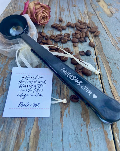 "Coffee Scoop" Engraved Clip