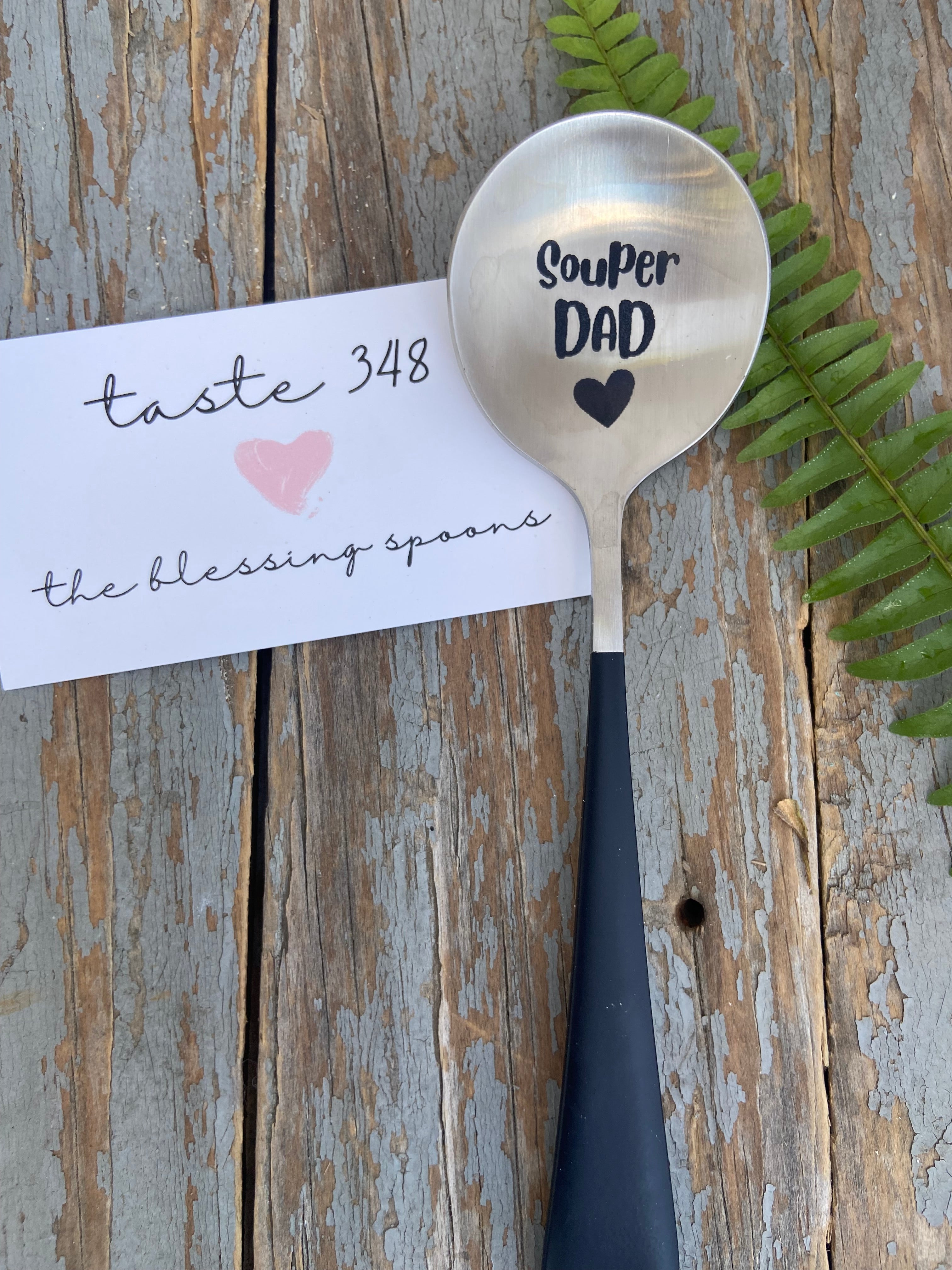 "Souper Dad" Engraved Spoon