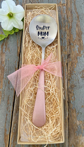 "Souper Mom" Engraved Spoon