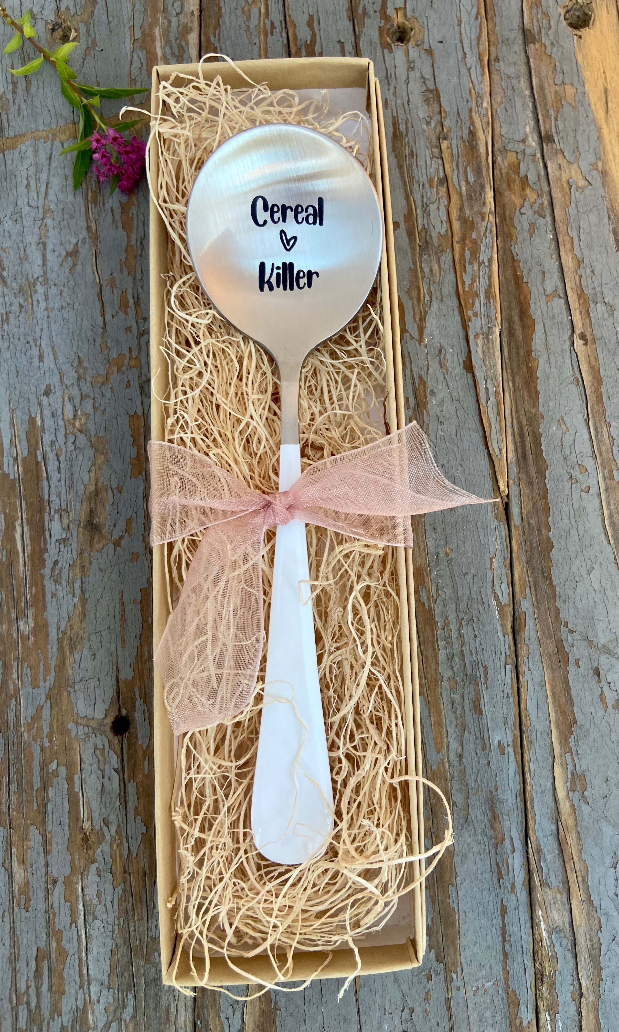 "Cereal Killer" Engraved Spoon